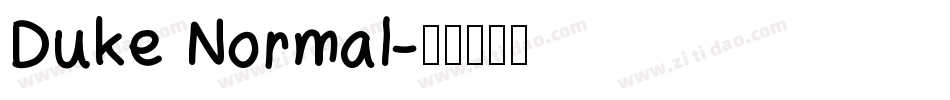 Duke Normal字体转换